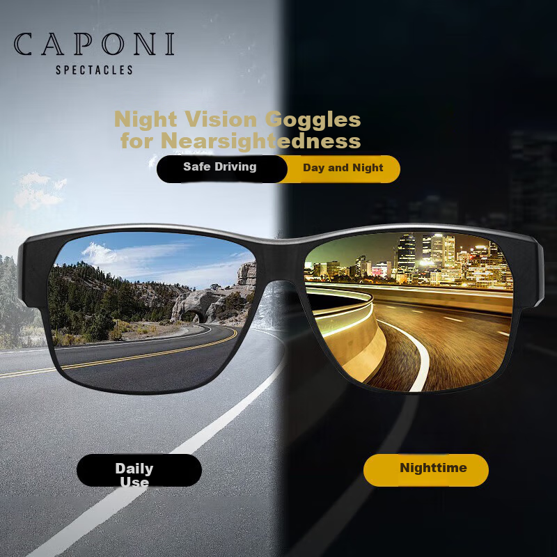 CAPONI Night Vision Driving Sunglasses