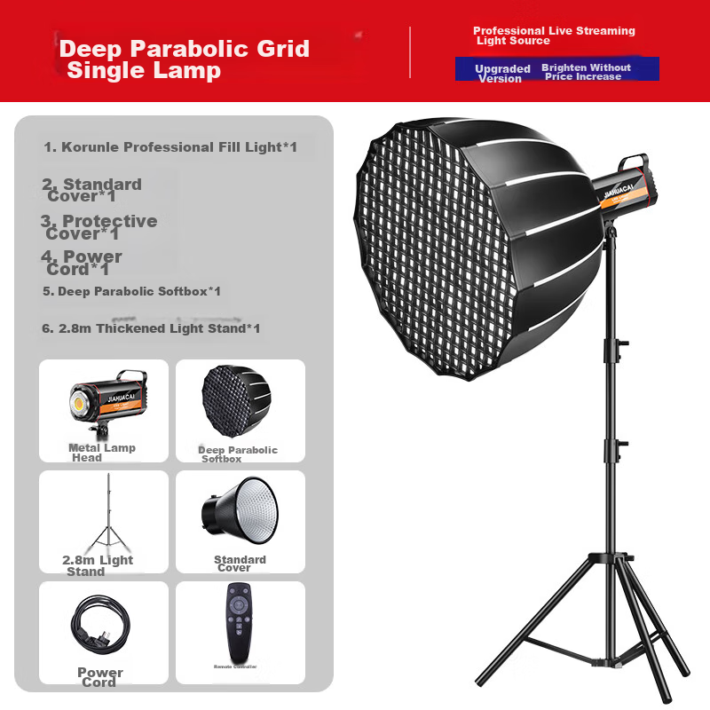 Kerunle 200W LED Fill Light with Stand