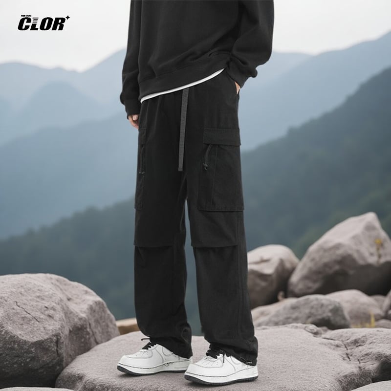 CLOR Men's Pure Cotton Cargo Pants