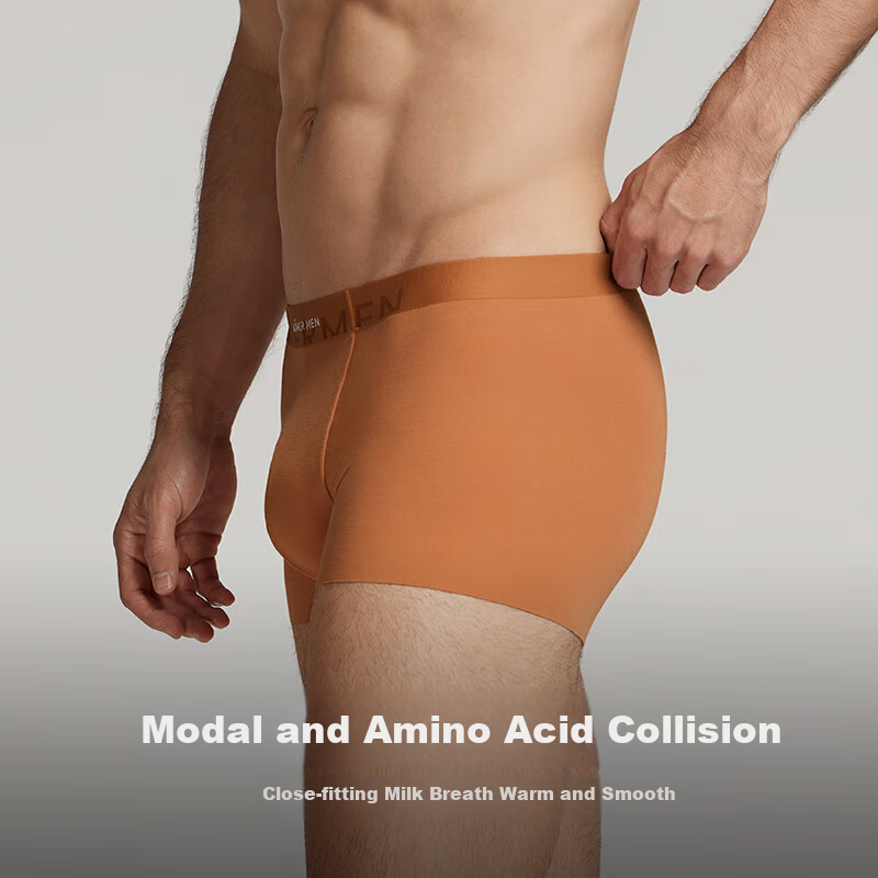 AIMER MEN Comfortable Modal Boxer Briefs [2-Pack]