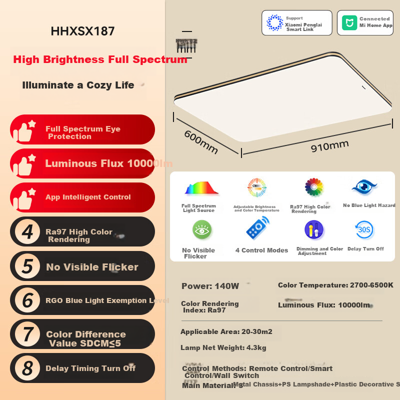 Panasonic Smart Full Spectrum Ceiling Light 140W