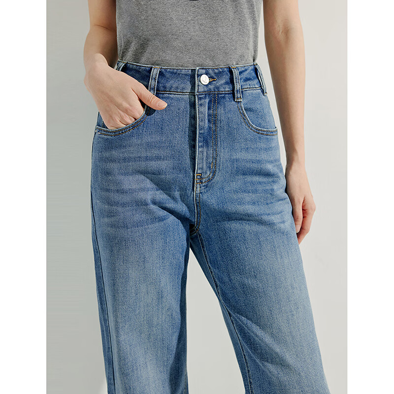 INMAN French-Style Straight-Leg Jeans