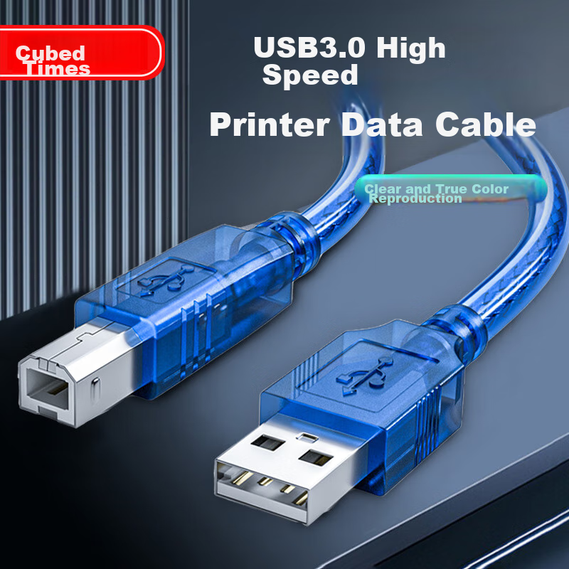BURLEFRAN Printer Cable - 3m High-Speed USB Cable for HP Printers