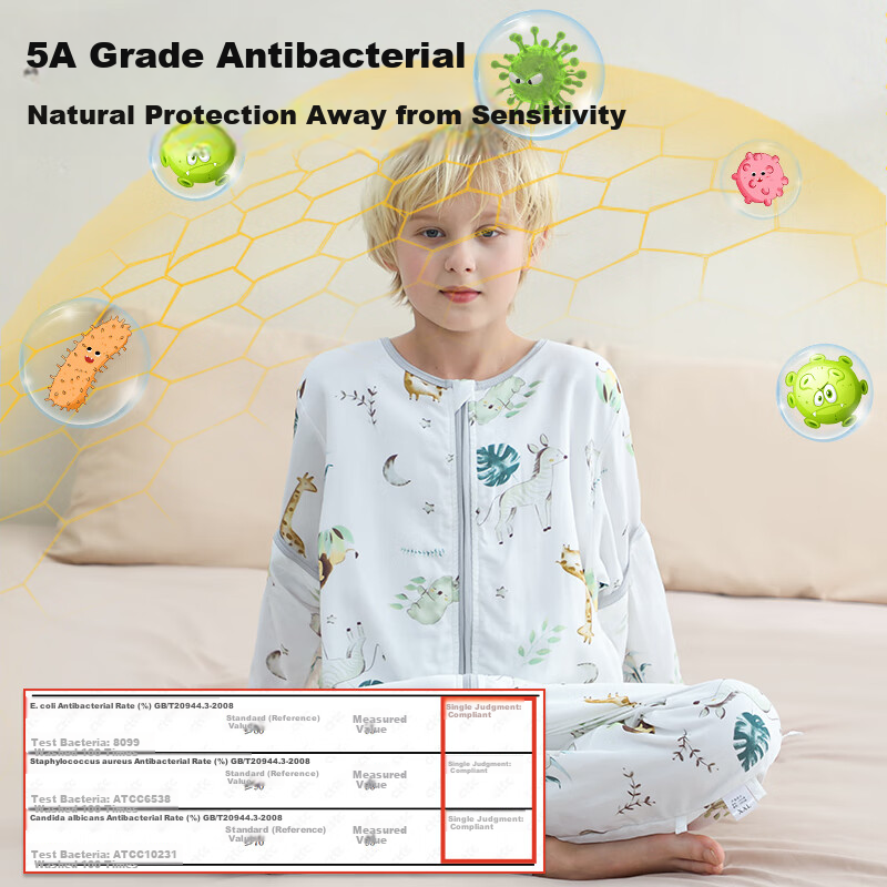 Tongyan Kids' Jungle Sleep Bag for Spring Autumn