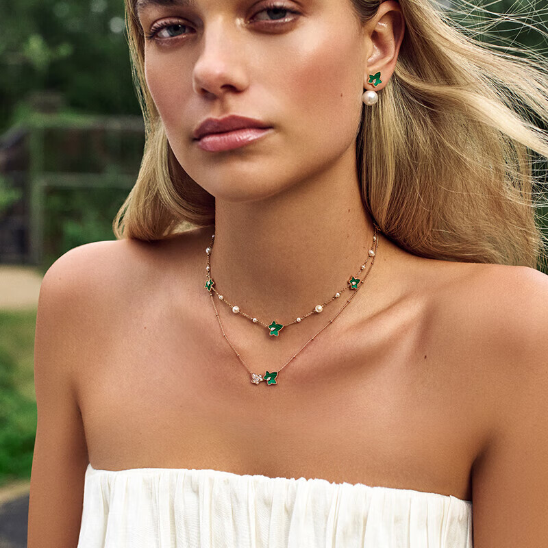 LOLA ROSE Evergreen Ivy Stud Earrings