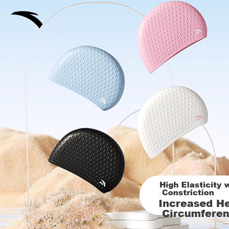 ANTA Women's Swimming Cap, Waterproof Silicone