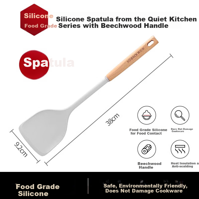 Kangbahe Silicone Spatula for Non-Stick Cookware