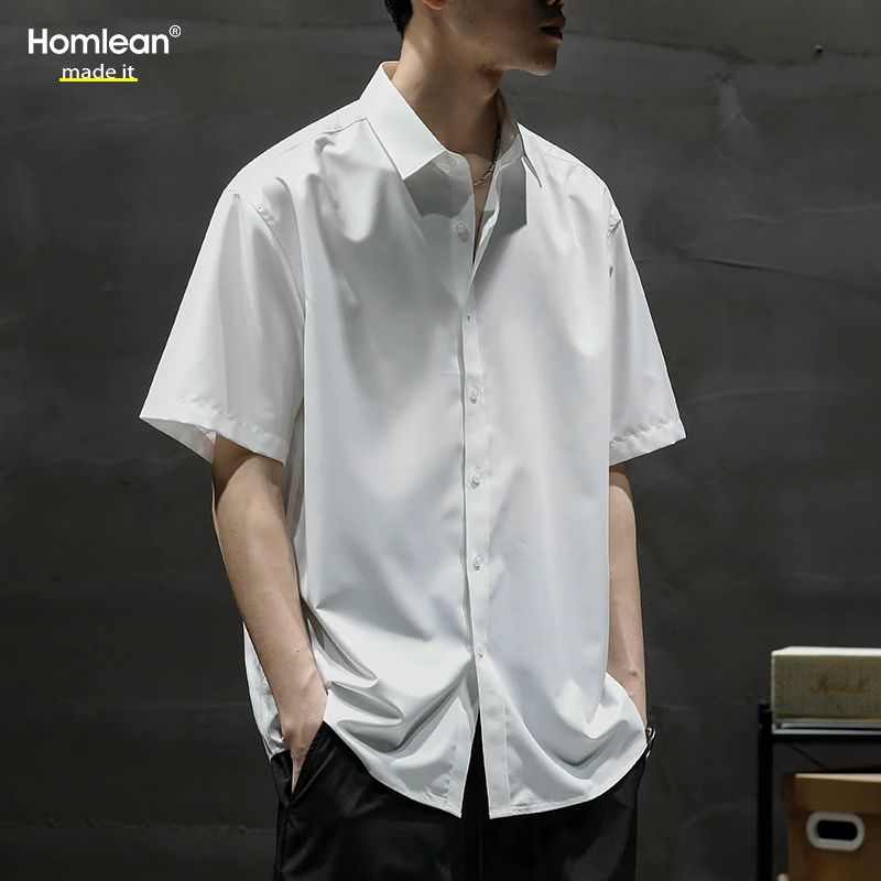 Homlean Japanese-Style Literary Shirt