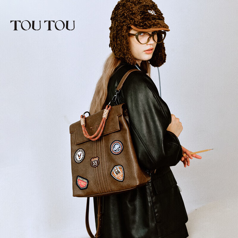 Toutou 2025 Women's Retro Backpack