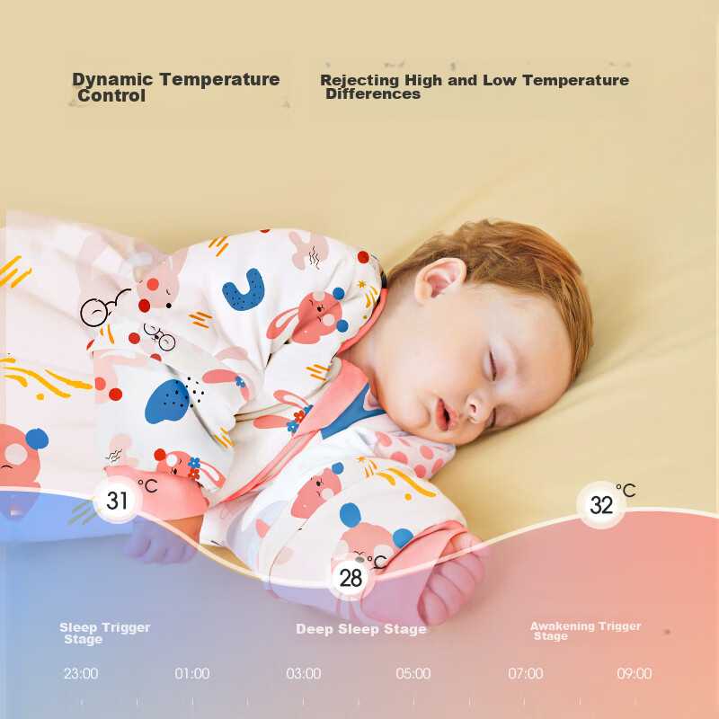 Qicaiboshi Baby Sleeping Bag - Thick Winter Edition