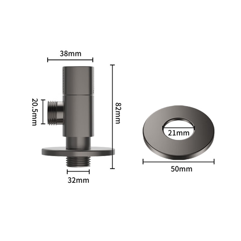 Honeywell Angle Valve - Gunmetal Full Copper Hot Water Valve