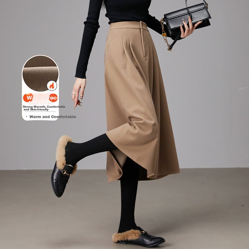 Dme A-Line Skirt - Winter Commute Midi Skirt