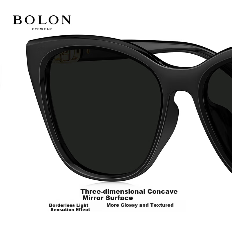 BOLON Retro Cat-Eye Polarized Sunglasses