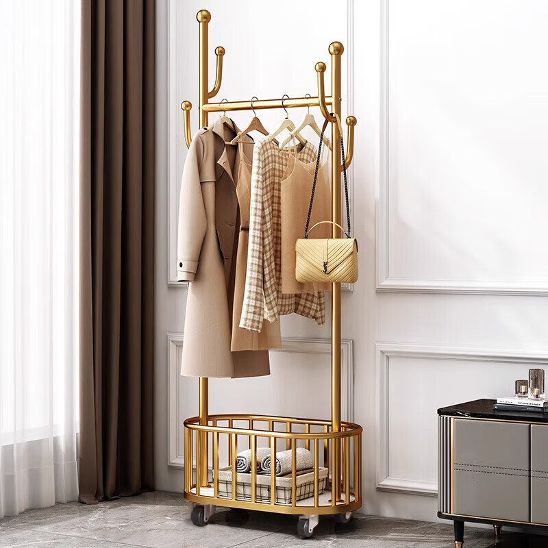 XIAOJIANGCAI Coat Rack with Gold Base