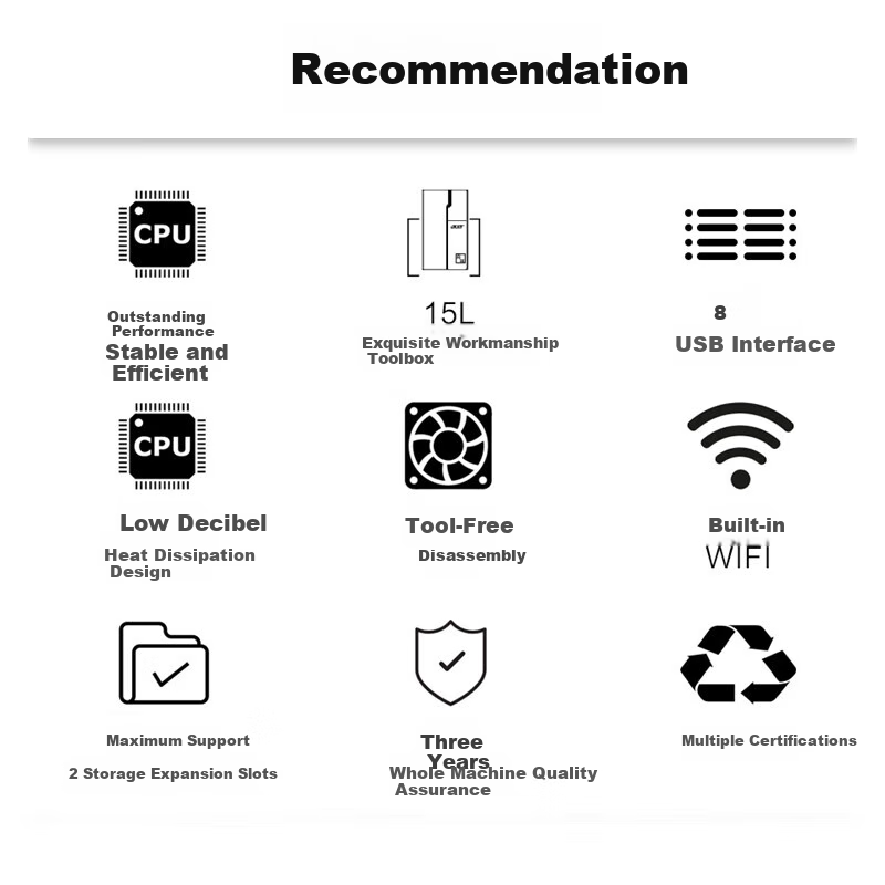 Acer Shangqi I5-14400 Desktop - 16GB RAM, 1TB SSD