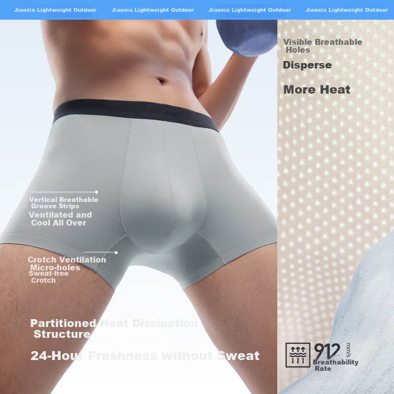 Beneunder Ice Silk Men's Underwear - Ultra-Thin Breathable Boxer Briefs