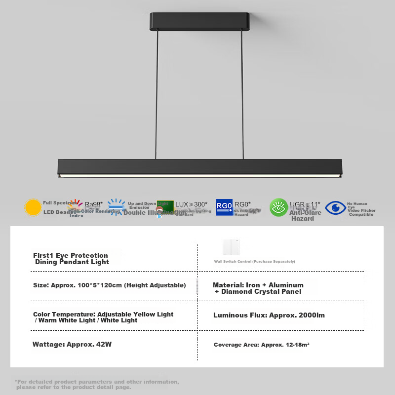 OPPLE Full Spectrum Smart Eye Protection Linear Pendant