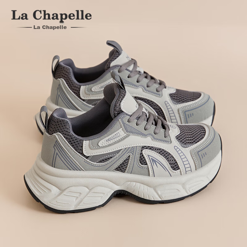 La Chapelle Women's Chunky Sneakers - Casual Mesh Shoes
