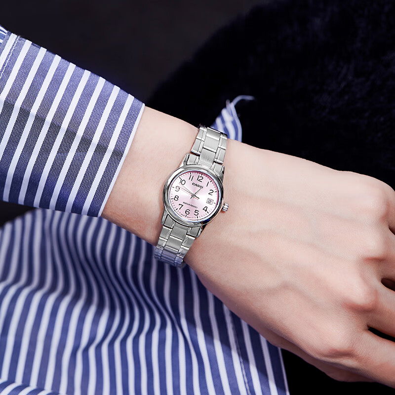 CASIO Women's Simple Business Watch with Blue Hands