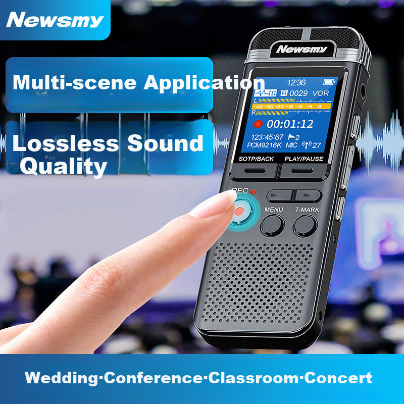 Newsmy A17 Voice Recorder - 128GB High-Quality PCM Linear