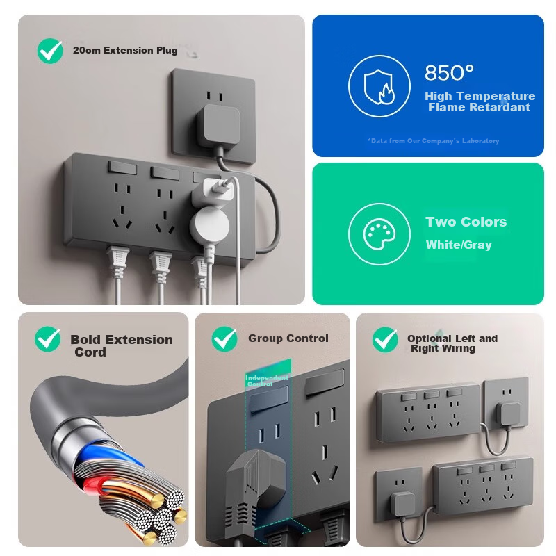 Aokesi Extension Socket with Power Cord