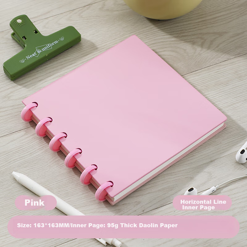 Faramon Square Mushroom Clasp Notebook