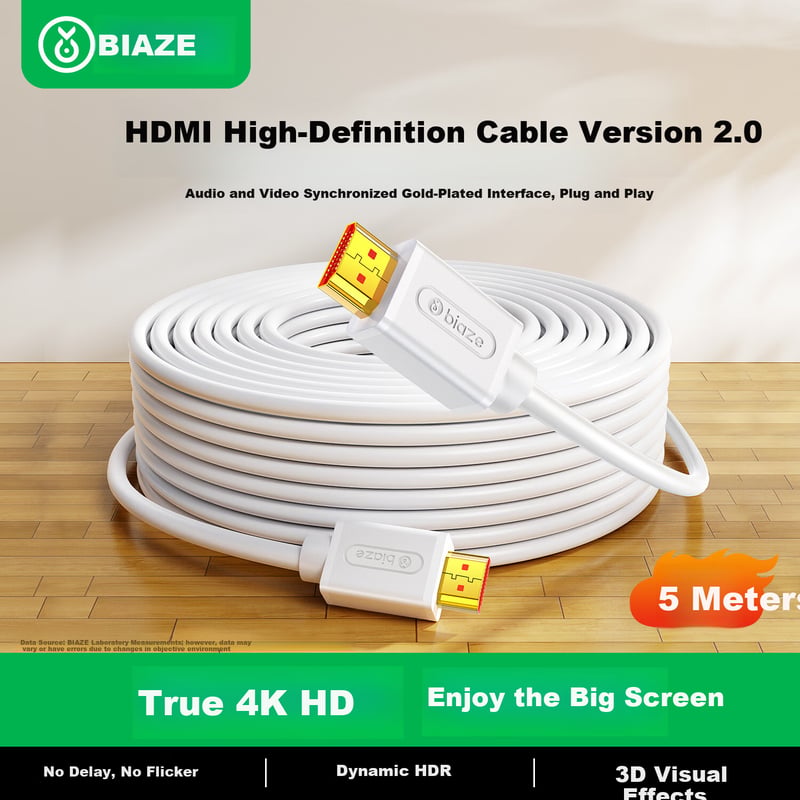 BIAZE 4K HDMI Cable 5M White