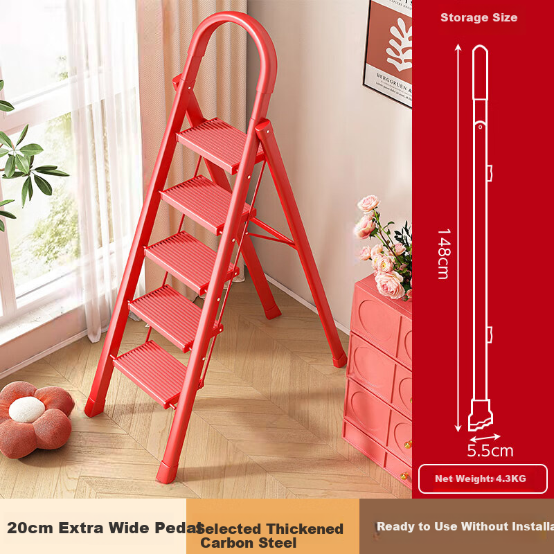 Xinzhu Home Folding Ladder - A-Frame Multi-Functional Stair Ladder