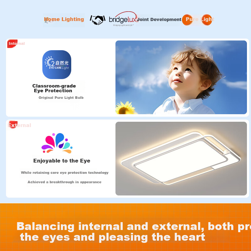 GUJIA LED Ceiling Light - Eye-Protecting Nordic Style Lighting