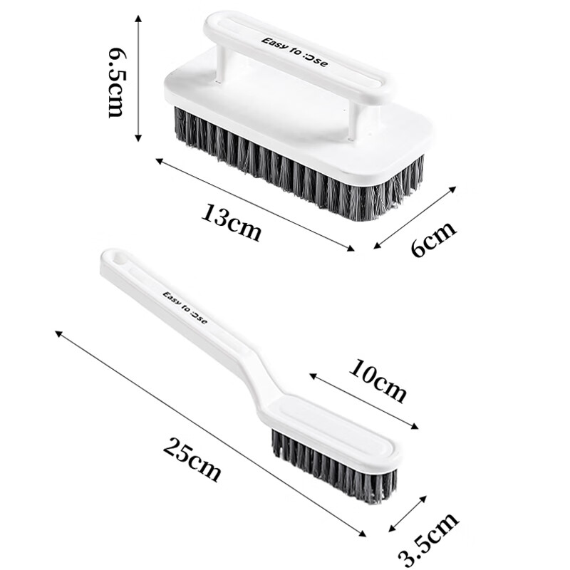 MENGTING Long-Handle Shoe & Laundry Brush Set