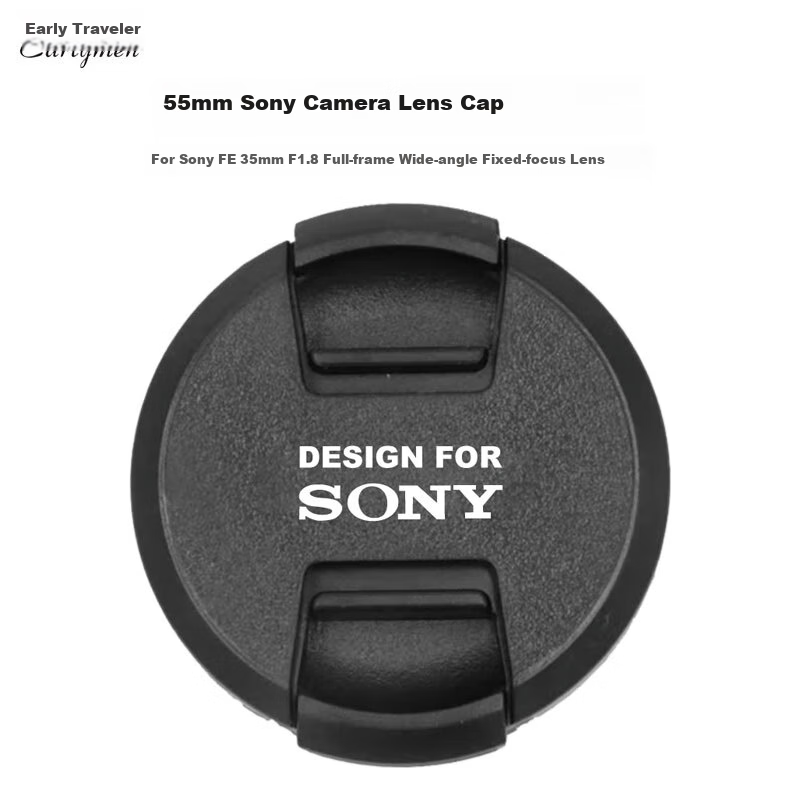 Earlymen 55mm Sony Lens Cap for Sony A6700/6400/6000 and FE 35mm F1.8 /E
