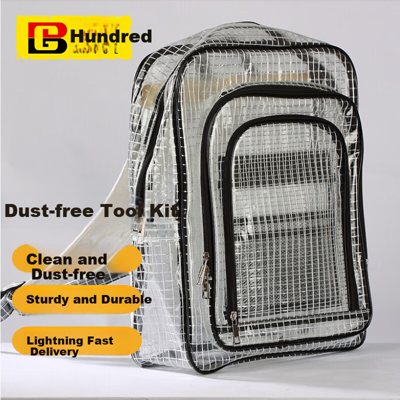 BAIGE Dust-Free PVC Backpack Tool Bag