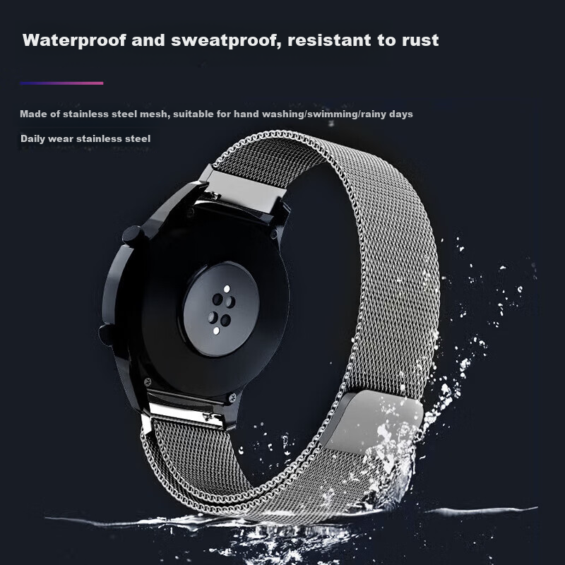 Huawei Watch Band Metal Milanese Loop Compatible GT5/GT4/GT2/3pro/4pro/3