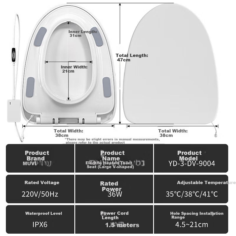 Muvi Smart Toilet Seat - Constant Temp Heating