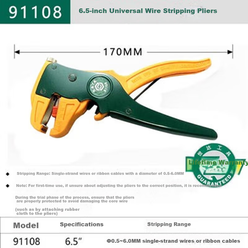 SATA 6.5" Multi-Purpose Wire Stripping Pliers