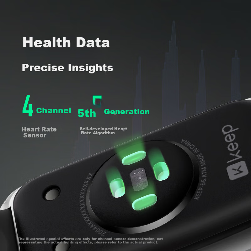 Keep Smart Fitness Tracker with Blood Oxygen & Heart Rate Monitoring
