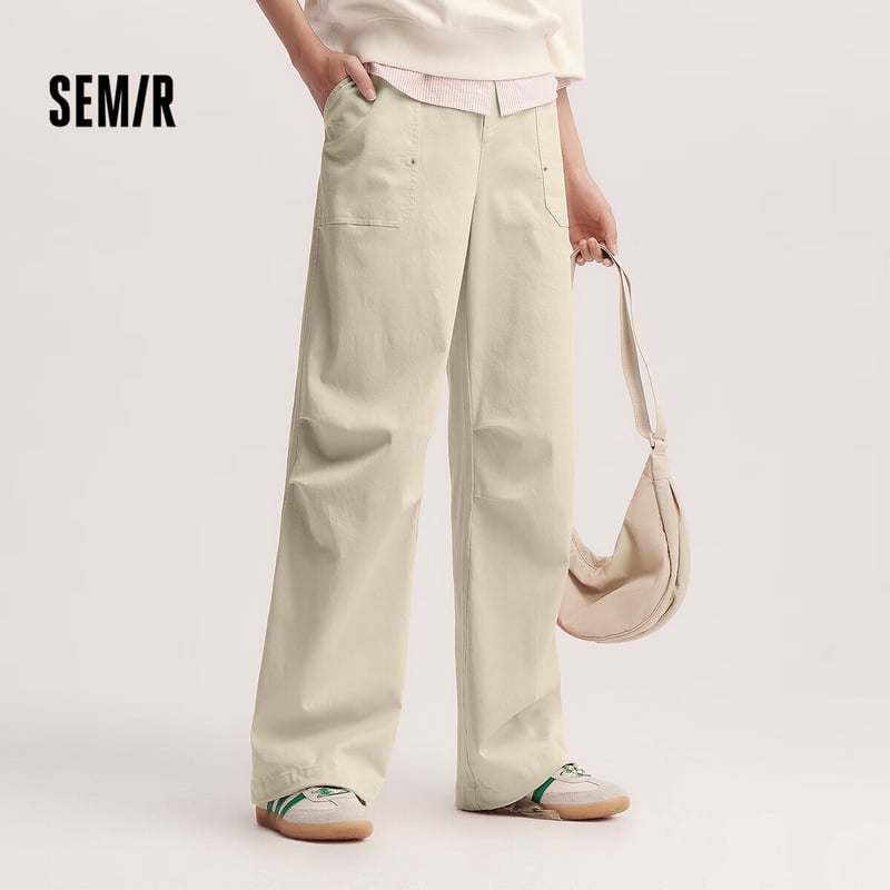 Semir Women's Casual Wide-Leg Pleated Trousers