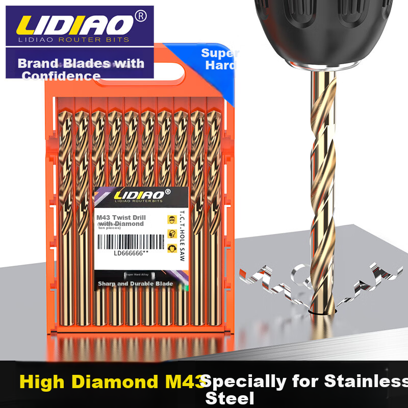 LiDiao M43 Cobalt Drill Bit for Stainless Steel
