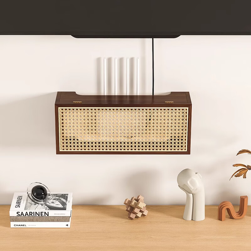CABTE Router Storage Box with Power Strip