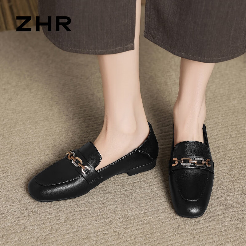 ZHR Women's Flat Leather Loafers