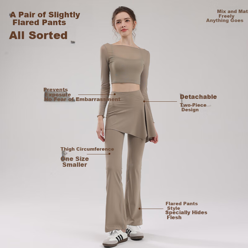 XUEXIMAN Butt-Lifting Yoga Skirt Set