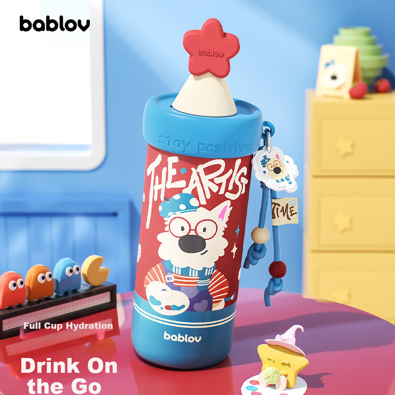 BABLOV Kids Insulated Straw Cup with 316 Stainless Steel