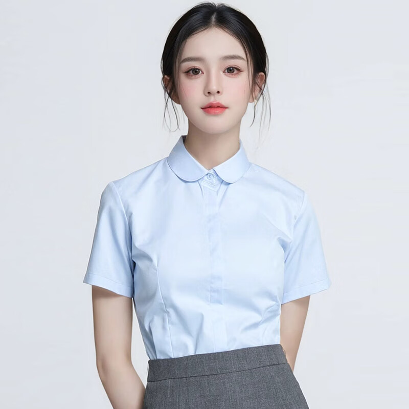 TELUOMAN Wrinkle-Free White Blouse for Women