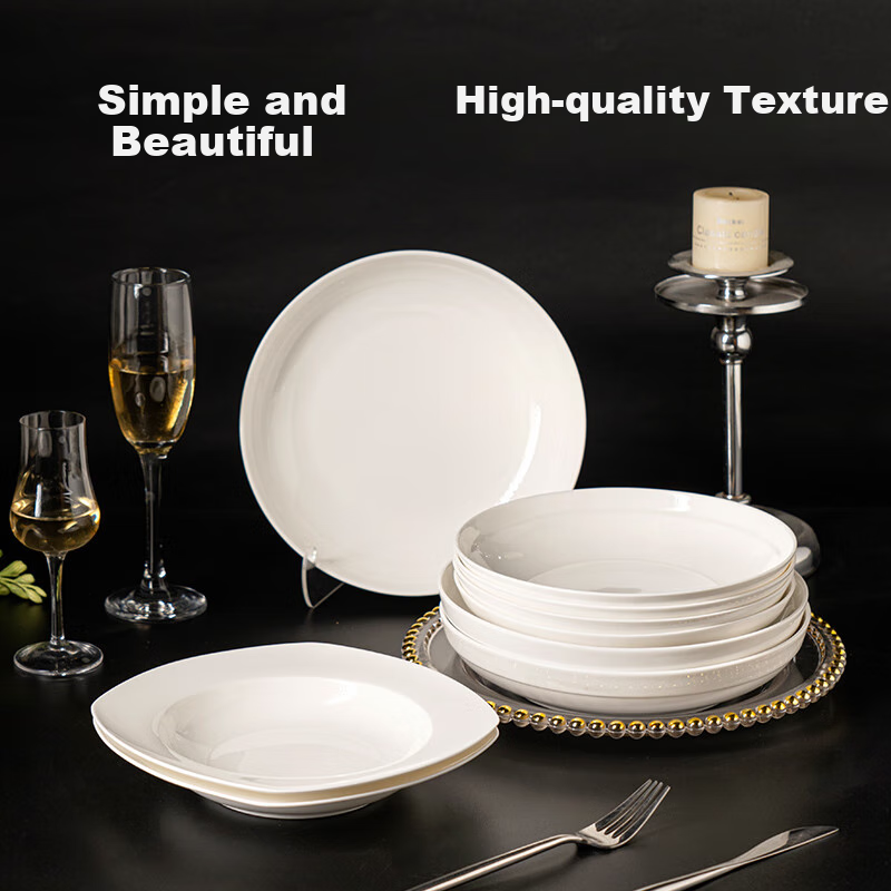 JD Original Ceramic Plates - Ruxue 8-Inch Set of 6