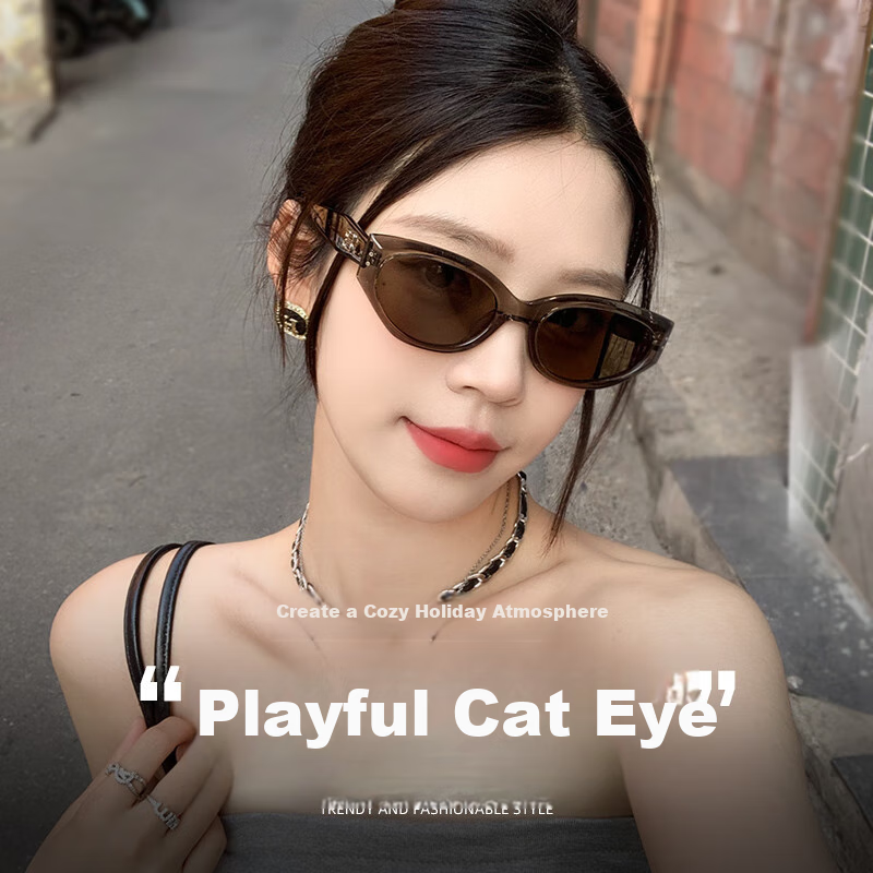 FENCHI Retro Cat Eye Sunglasses GM2025
