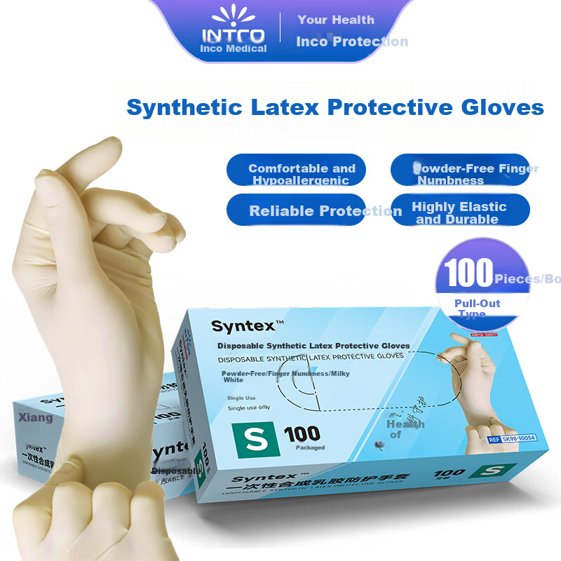 Inco Medical Soft Fit Synthetic Latex Gloves 100pcs