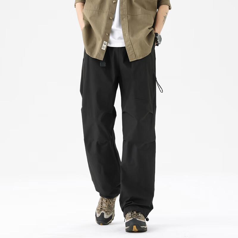 Homlean American-Style Functional Casual Pants