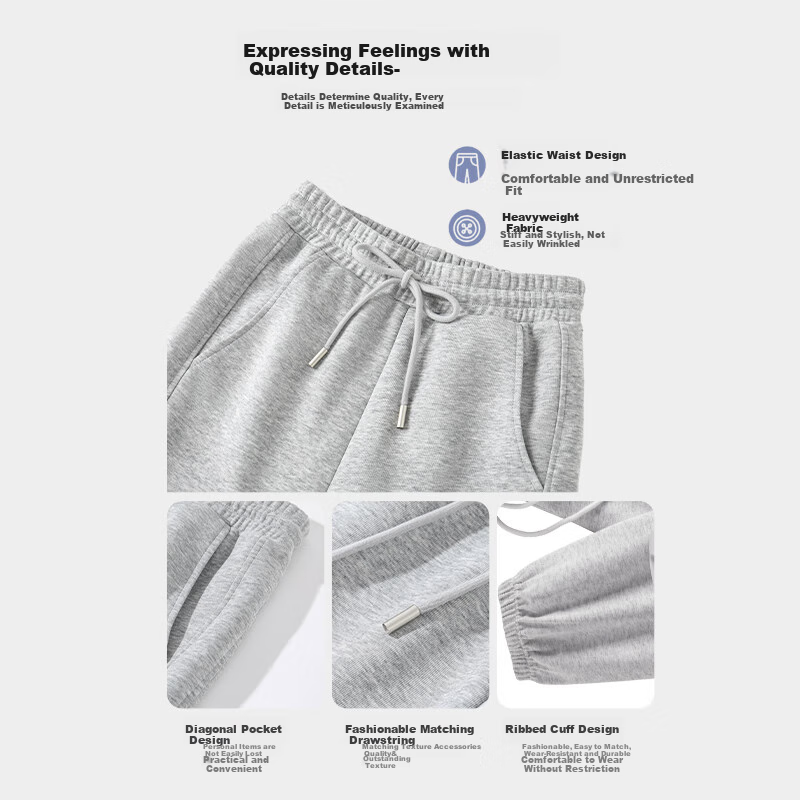 MJ STYLE Elastic Waist Joggers Women 2026 Trendy Commuter
