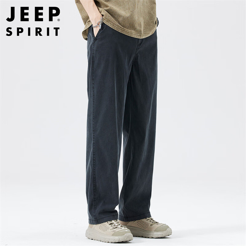 JEEP SPIRIT Men's Ice Silk Denim Trousers
