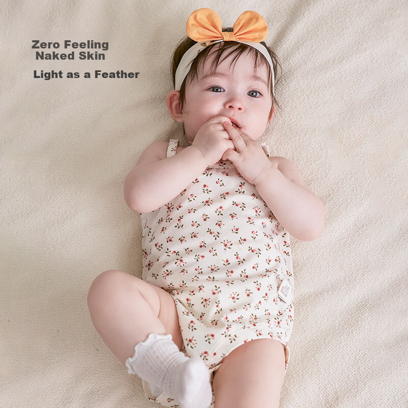 Huanxixiaoxiong Baby Romper - Princess Floral Onesie